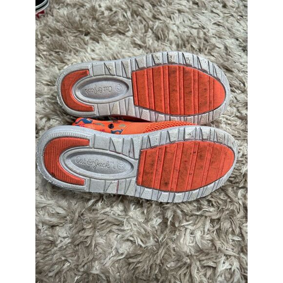 Cat & Jack Kids Orange Dinosaur Water Shoes Size 12 Slip-On Sandals - Picture 5 of 7